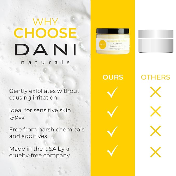 Naturals Exfoliating Sugar Scrub - Warm Sandalwood Vanilla, featuring organic cane sugar and shea butter, gently exfoliates and deeply nourishes for smooth, radiant, and hydrated skin – 14 oz