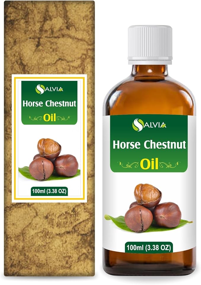 Salvia Pure Horse Chestnut Oil - Firms, Hydrates, and Tones Skin | Cosmetic Grade for Skincare, Hair Care, and DIY | 100 ML