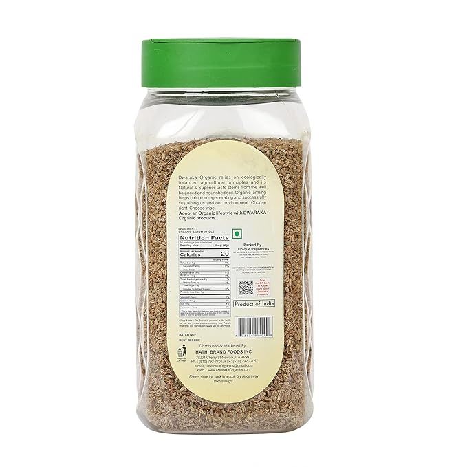 Dwaraka Organic - Ajwain Seeds, 7oz, Healthy, Organic, Non GMO, All Natural