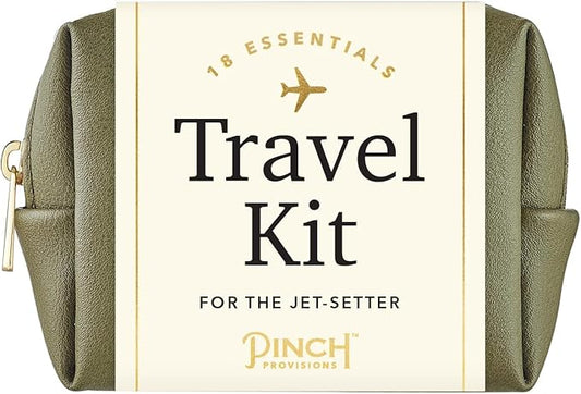 Pinch Provisions Travel Kit, includes 18 Must-Have Emergency Essential Items for Travelling, Ideal Road Trip or Airport Gift for Friends, Family & Peers, Portable Pouch