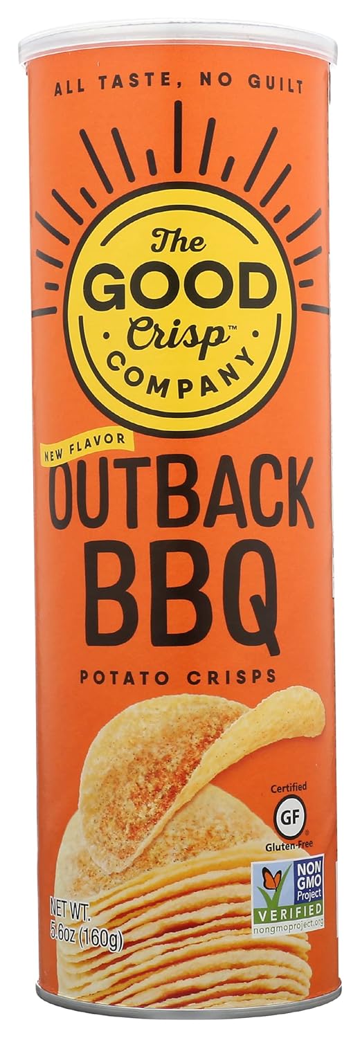 The Good Crisp Company, Outback BBQ Flavor Potato Crips, 5.6 Oz (Pack of 8)