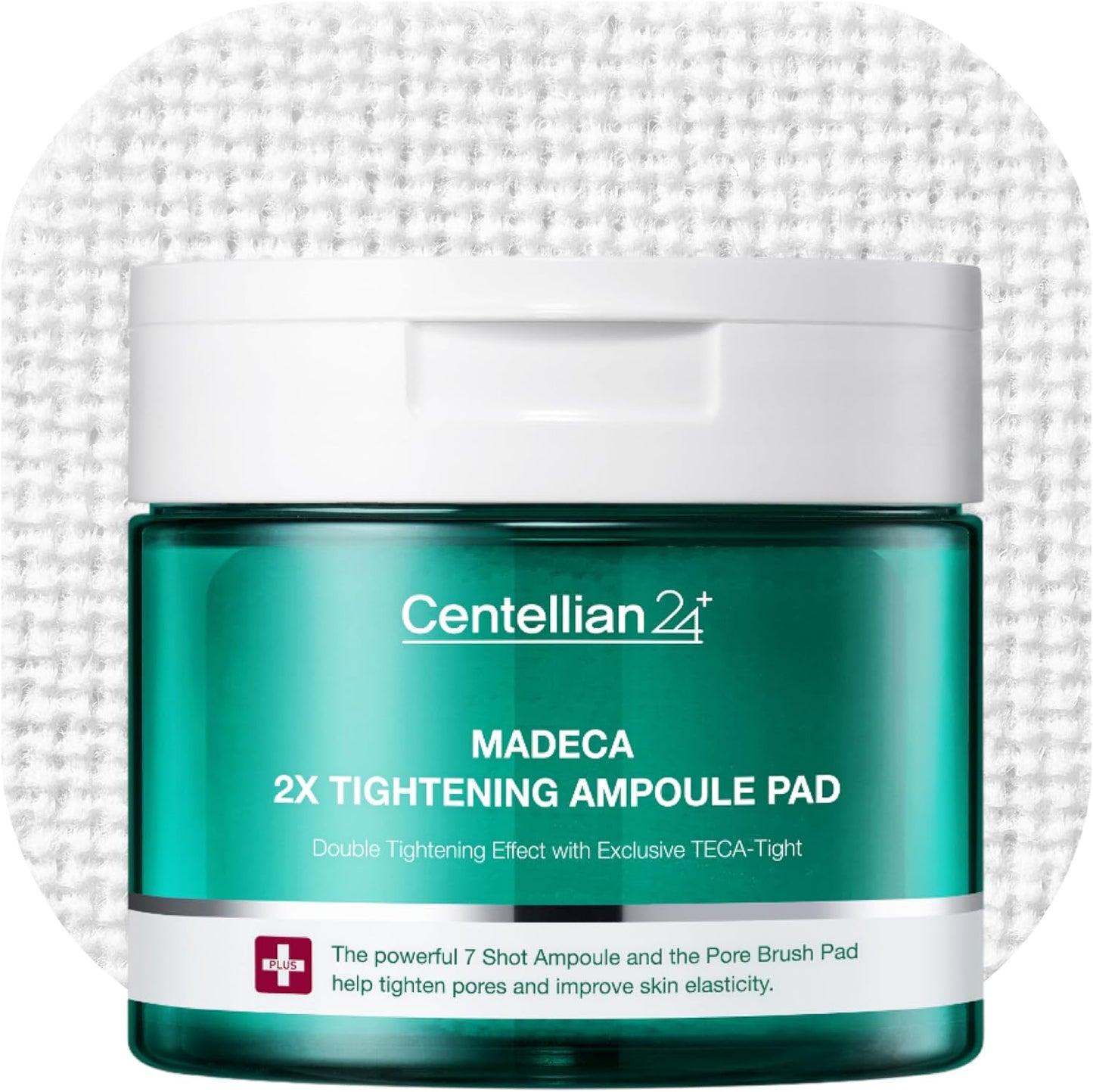 Centellian 24 Madeca Double Tightening Ampoule Pad (5.58fl oz x 60 pcs) - Pore Minimizer, Hydrating & Exfoliating Pads for Smoother Skin Texture, Vegan Certified, Korean Skin Care