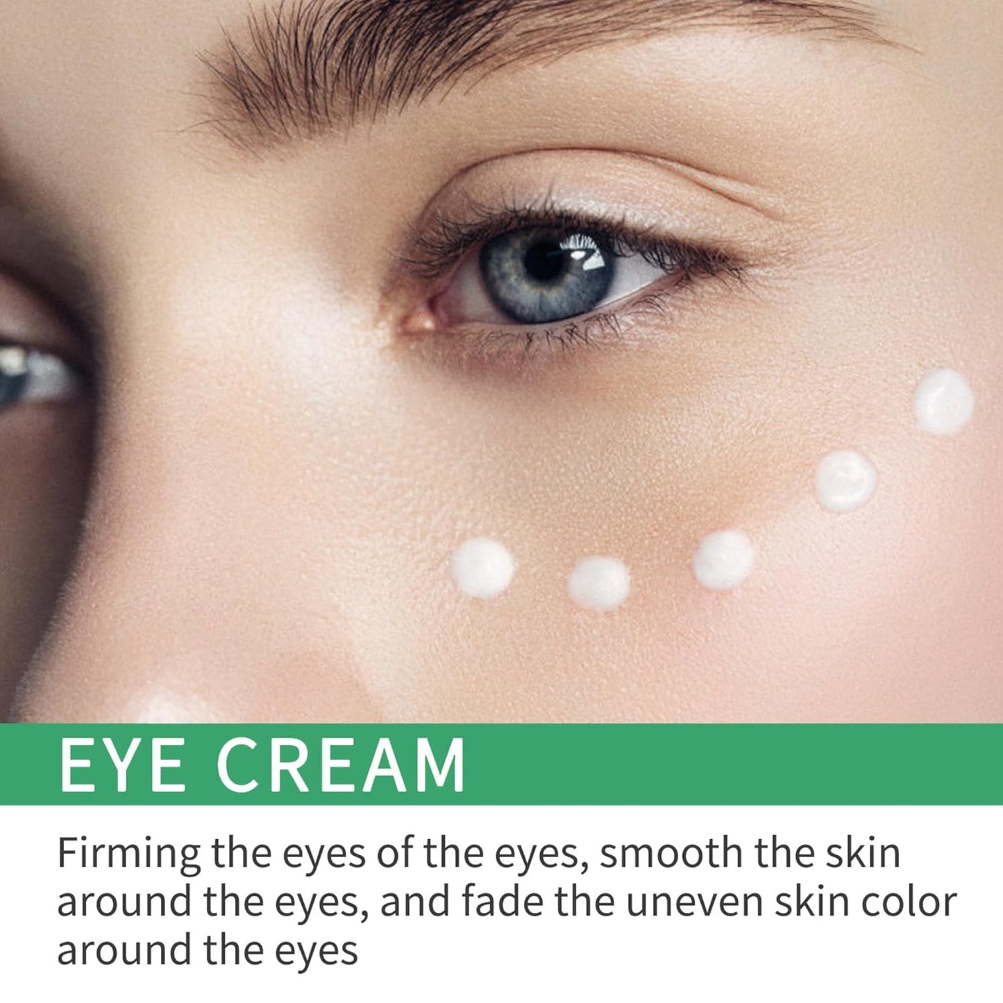 Caffeine Eye Cream for Puffiness and Bags Under Eyes Daily Anti-Wrinkle Cream Collagen Eye Cream Day and Night Peptide Eye Cream Reduce The Look Of Aging Line Smoothing Skin Care 1.7 FL OZ,1 Pack