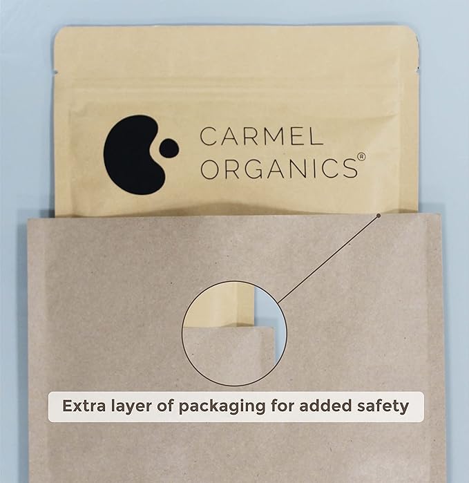 Edible Basil Seeds. | 24 Ounce or 1.5 Lb/680 grams | Tukmaria Sabja Seeds| Rich in Fibers | Add to Smoothies | Non GMO | Keto + non Gluten | Natural | By Carmel Organics