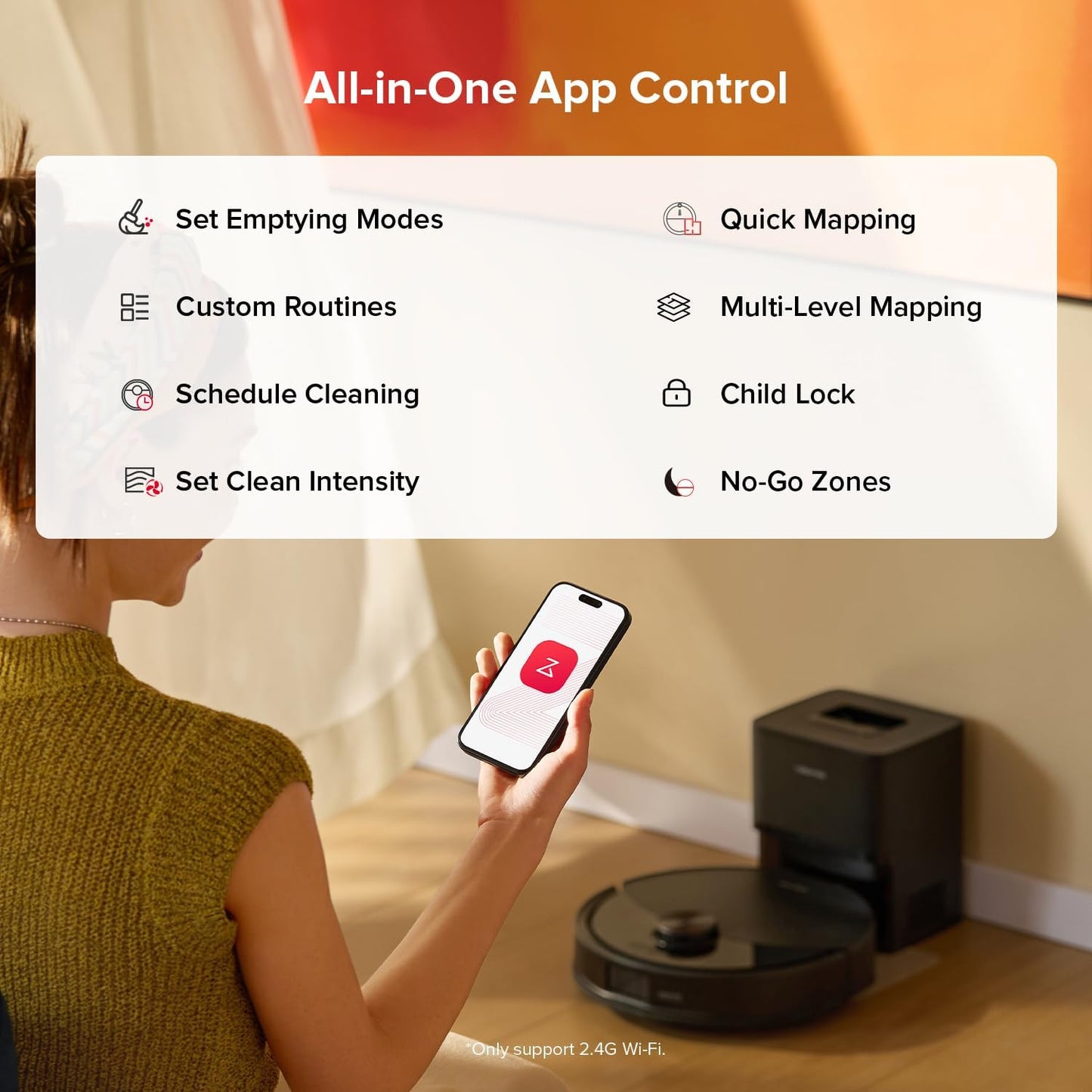 roborock Q10 S5+ Robot Vacuum and Mop, 10,000Pa Suction, Upgraded from Q8 max+, 70 Days Self-Emptying, Obstacle Avoidance, Sonic Mopping, Dual Anti-Tangle Design, Auto Mop Lifting, Ideal for Pet Hair