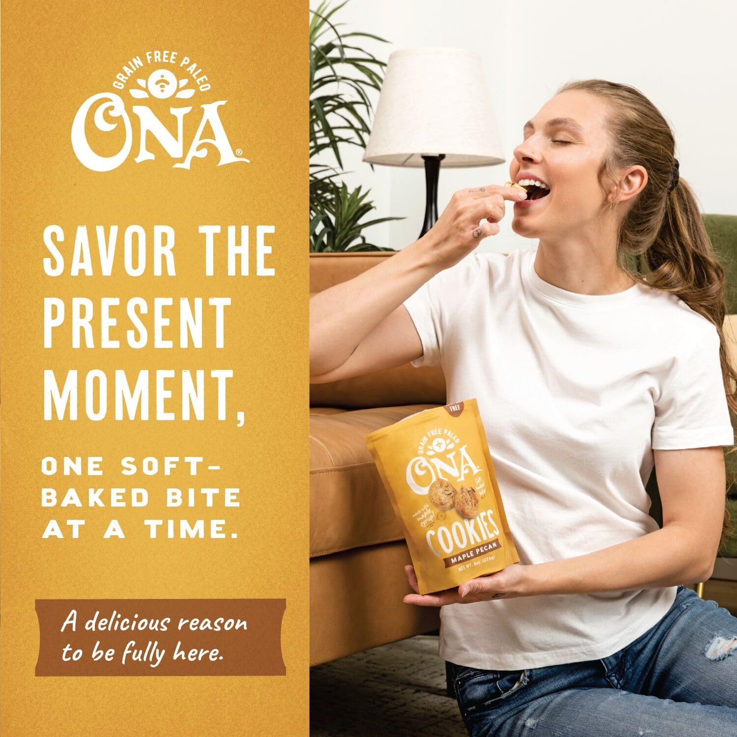Ona Cookies Top Variety 4-pack, Ready to eat, Gluten free, Grain free, Dairy free, Paleo