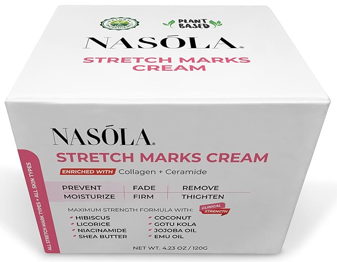 Stretch Mark Cream for Pregnancy, Eliminate and Prevent Deep Stretch Marks, Moisturizer Belly Cream for Pregnancy and Scars Removal With Enriched Collagen and Ceramide, 4.23 Oz