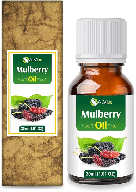 Salvia Mulberry Oil Pure Natural and Cold Pressed Mulberry Oil | for Diffusers, Soap Making, Candles, Lotion, Home Scents, Bath Bombs, DIY Homemade Products - Grade - 30 ML