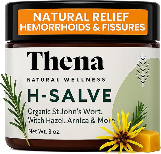 Intense Hemorrhoid Treatment 100% Natural Hemorrhoid Cream & Fissure Ointment Control Organic Lavender Arnica Witch Hazel Fast Healing Maximum Strength, Best with Thena Sitz Bath Soak for Women Men