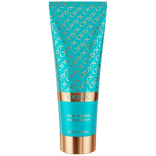 Onyx Strongest Dark Tanning Accelerator Lotion - Effective Tan Enhancer for Indoor & Outdoor Sun - Accelerates Melanin Production - No Stains & Streaks | Super Moisturizing | Tropical Scent | No-SPF