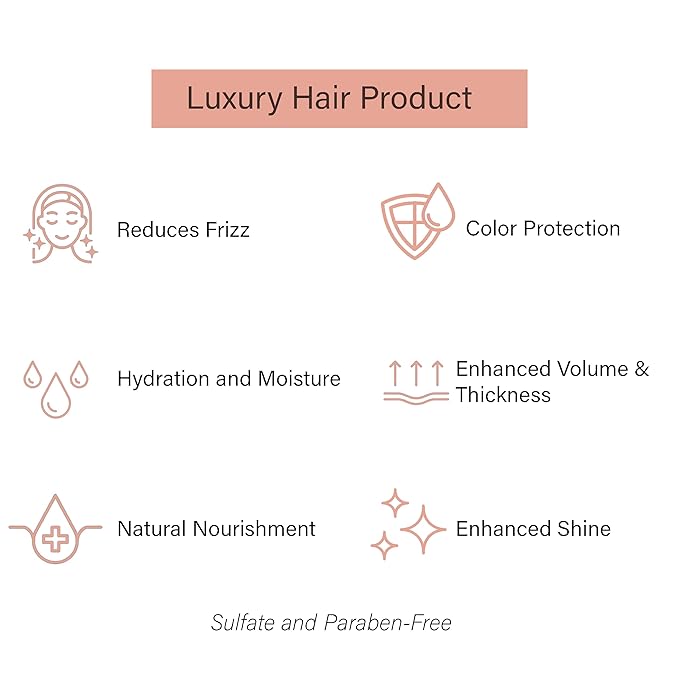 Gold Series Treatment Mask – Deep Hydrating Argan Oil Hair Mask for Dry Damaged, Color Treated and Curly Hair Enriched with Keratin – Sulfate Free Natural Hair Repair Treatment, 18.6oz