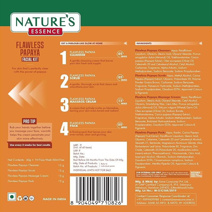Nature's Essence Flawless Papaya Facial Kit