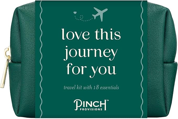 Pinch Provisions Travel Kit, includes 18 Must-Have Emergency Essential Items for Travelling, Ideal Road Trip or Airport Gift for Friends, Family & Peers, Portable Pouch