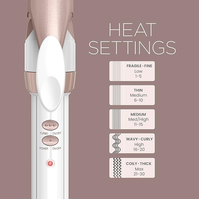 Conair Double Ceramic Long Barrel 1-Inch XL Curling Iron, 1.0" Extra Long Barrel Produces Classic Curls – for use on Medium and Long Hair