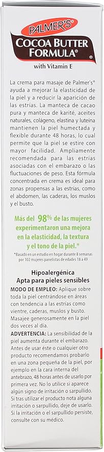 Palmer's Cocoa Butter Formula Massage Cream for Stretch Marks and Pregnancy Skin Care, 4.4 Ounces (Pack of 6)