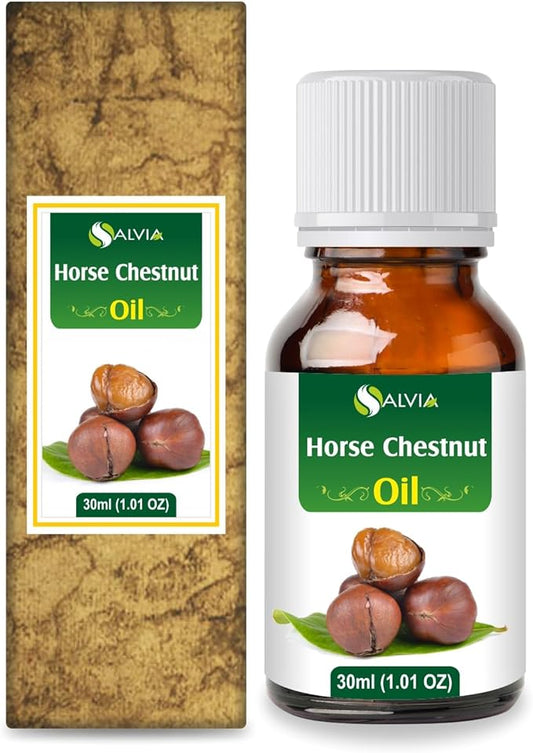 Salvia, Horse Chestnut Oil Pure and Natural Horse Chestnut Oil Firm Skin, Skin Hydration, Skin Toning, Cosmetic Grade Skincare, Hair Care, and DIY Purpose 30 ML