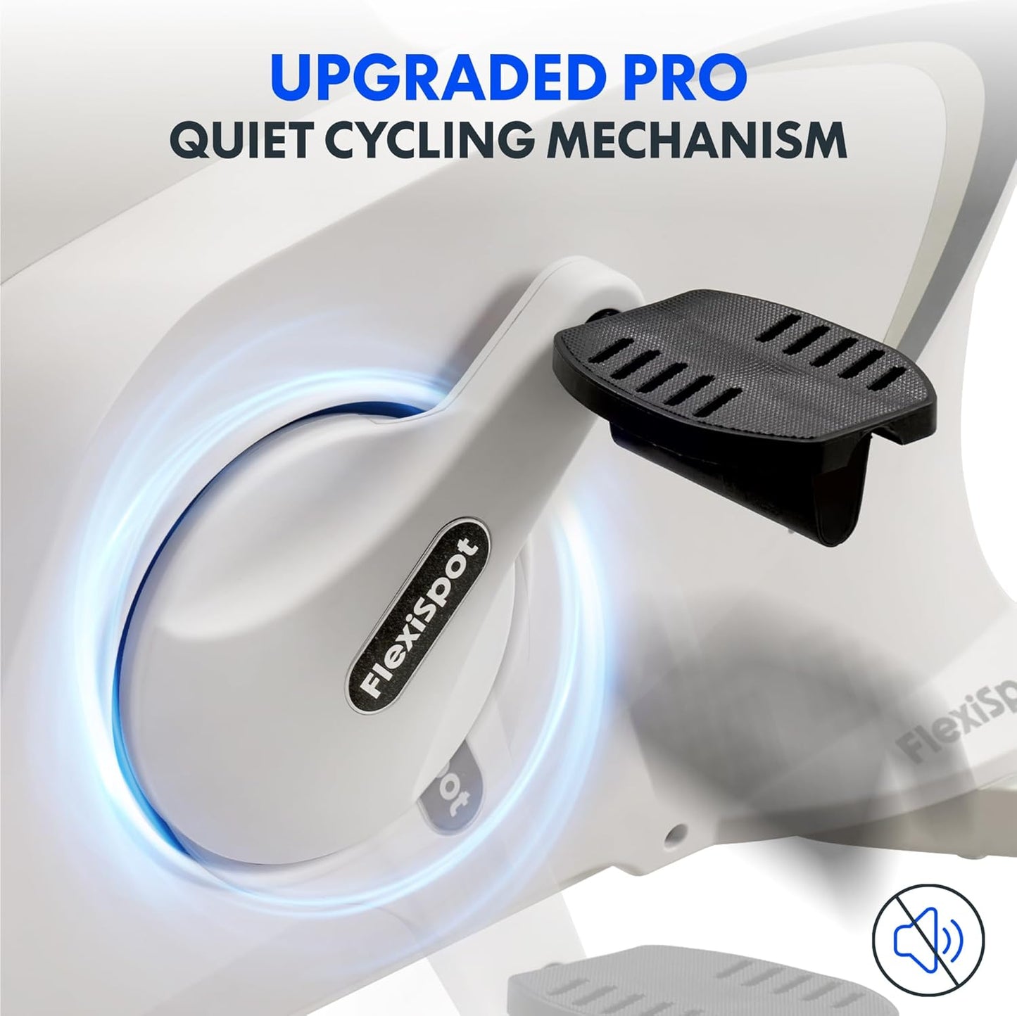 FLEXISPOT Exercise Bike with 2D Desktop, Space Saving Under Desk Bike with Removable Desk, Stationary Bikes Indoor Bikes with 300LBS Heavy Duty 8-Level Resistance Flywheel Optional LCD, V9PRO/V9MAX