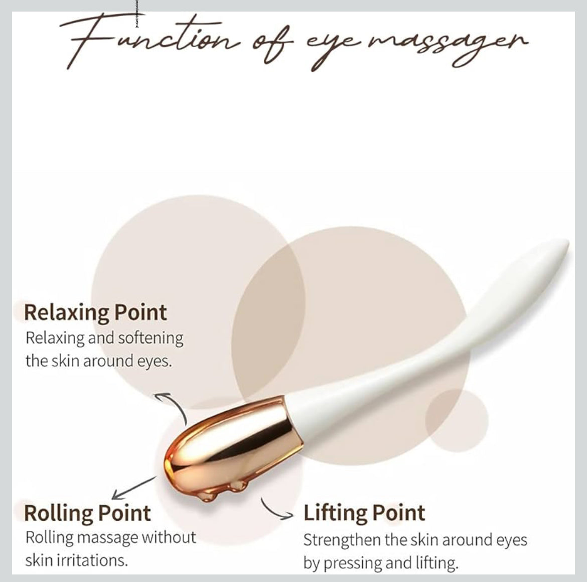 GD11 Premium RX Revitalizing Eye Cream | Anti-Aging & Anti-Wrinkle Cream for Elasticity Care with Stem Cell Extract & Shea Butter | Hydrating, Soothing, and Cooling Cream with Metal Massager, 1.01 oz.