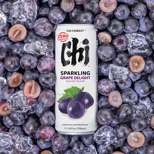 CHI FOREST Grape Delight sparkling water, 0 Sugar 0 Carolies, 11.15 oz* 24