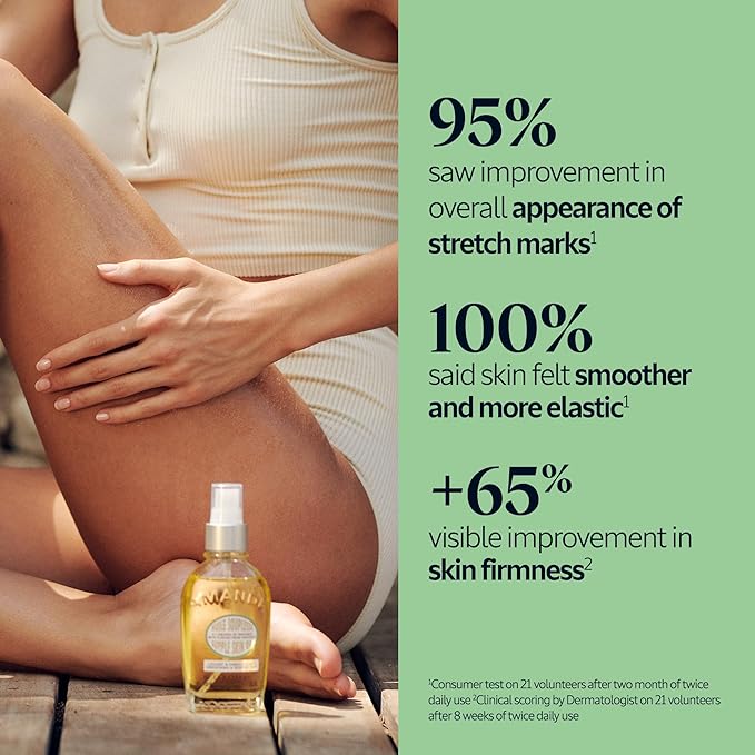 L'OCCITANE Supple Skin System: Hydrate & Soften, Almond Oil Infused Trio Featuring Almond Supple Skin Oil, Almond Shower Oil, and Almond Delicious Hand & Nail Care Lotion, Bath and Body Gift Set