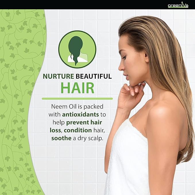 GreenIVe Neem Oil 100% Pure Organically Cold Pressed Virgin (8 Ounce)