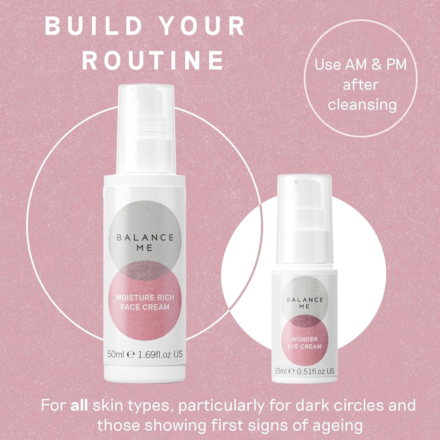 Balance Me Wonder Eye Cream, With Hyaluronic Acid, Reduces Dark Circles & Puffiness, Anti-Ageing & Hydrating Eye Gel, For All Skin Types, 100% Natural, Vegan & Cruelty Free Made In UK, 0.5 Fl Oz