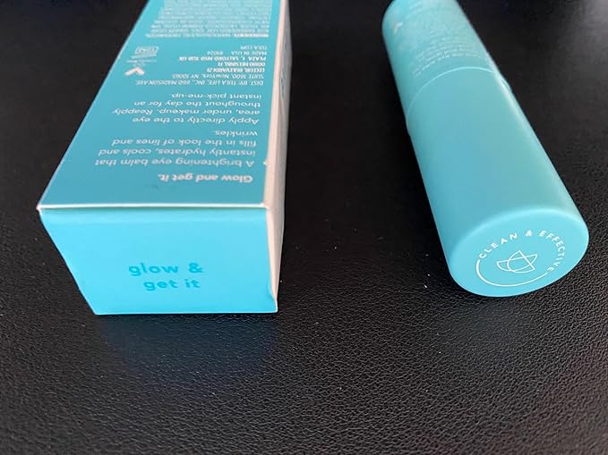 TULA Skin Care Eye Balm Glow & Get It - Dark Circle Treatment, Instantly Hydrate and Brighten Undereye Area, Portable and Perfect to Use On-the-go, 0.35 oz.
