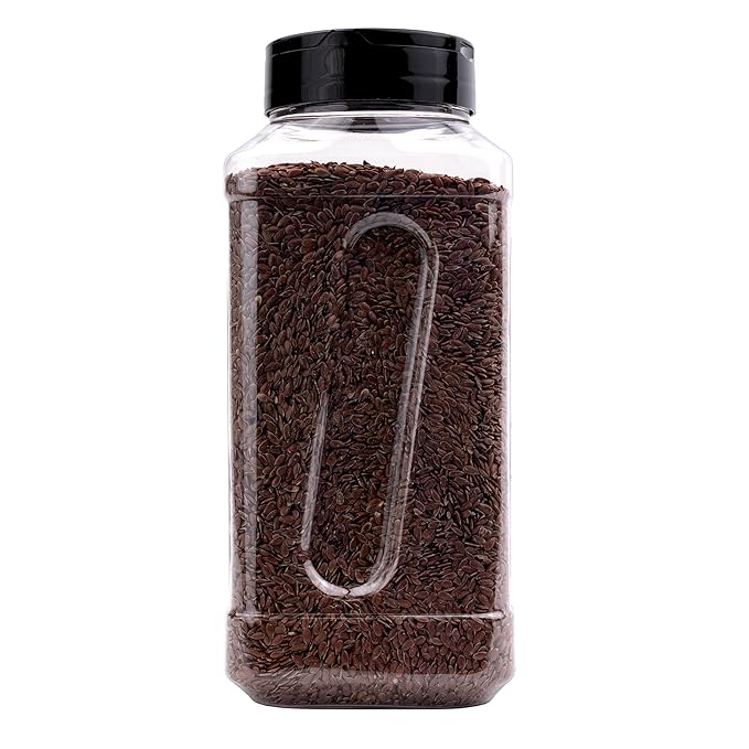 GranAroma Brown Flax Seeds, Baking, Egg Replacement, Linseeds (1.3 Pound)
