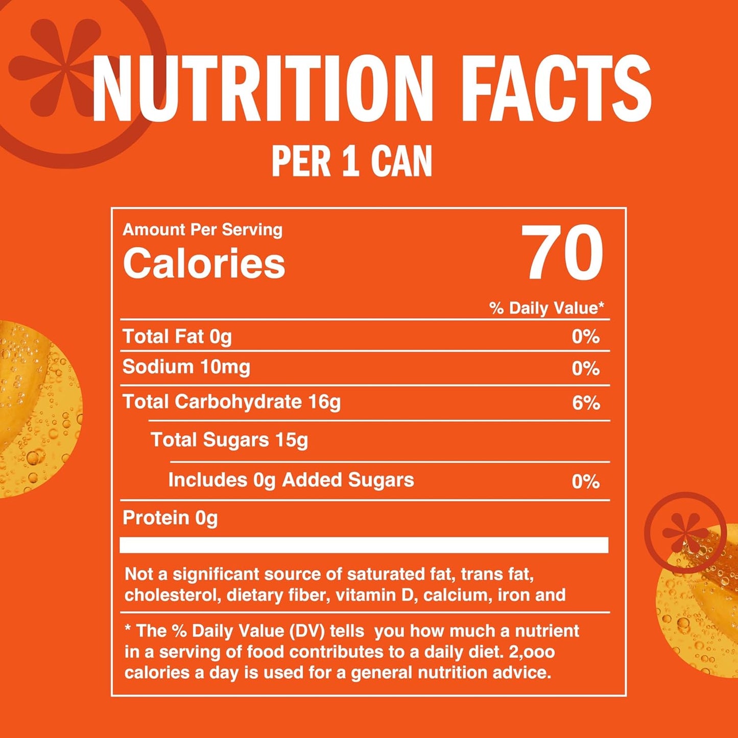IZZE Sparkling Water Juice Beverage Blend, Mango, No Sugar Added, 8.4 FL OZ, 24 Cans