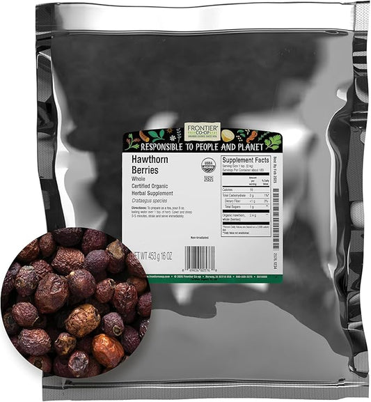 Frontier Co-op Organic Hawthorn Berries, 16 oz