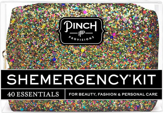 Pinch Provisions Shemergency Kit for Her, 40 Emergency Essential Items, Compact, Multi-Functional Pouch, Gift for Women, Birthday, Bachelorette Parties, and More!