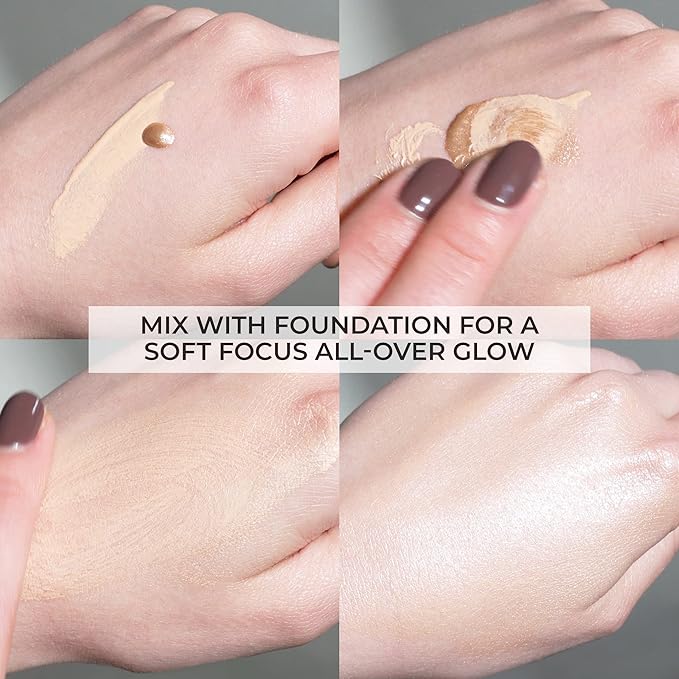 COVER FX Custom Enhancer Drops - Moonlight : Champagne Finish - 15mL - Radiant Glow - Liquid Highlighter