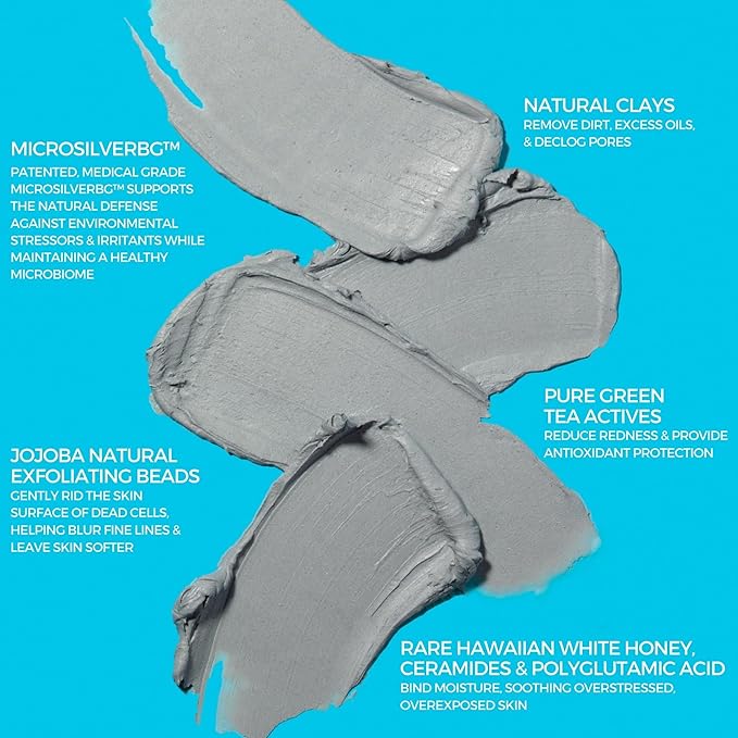 BeautyStat Universal Microbiome Purifying Radiance Mask, Cleansing Mask to Help Dimish Appearance of Pores + Purify Skin with Natural Clays (2.5 oz)