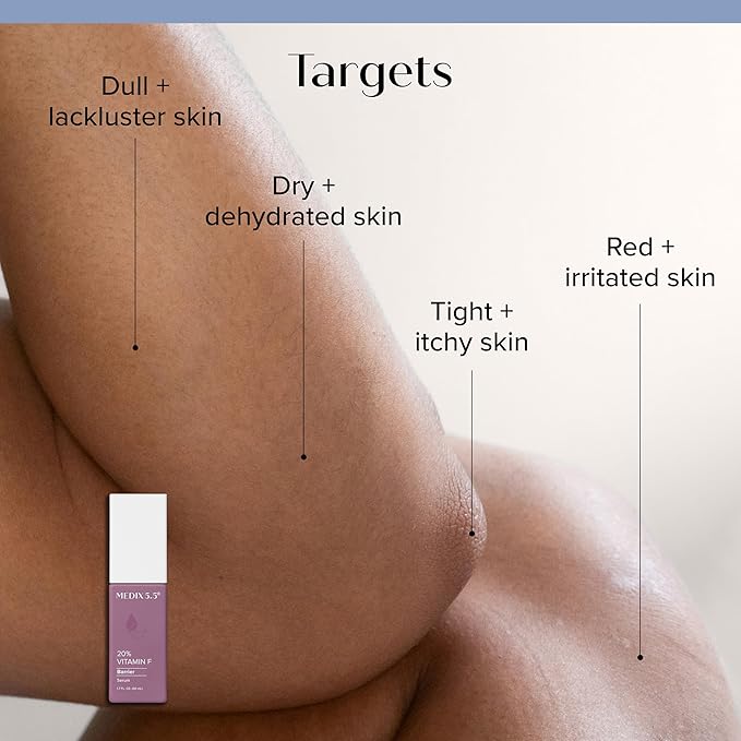 MEDIX Anti Aging Skin Care 3PC Set | Retinol Body Cream + Exfoliating AHA Glycolic Acid Foaming Face & Body Wash + Vitamin F Booster Serum, Wash + Treat + Hydrate Skincare Set