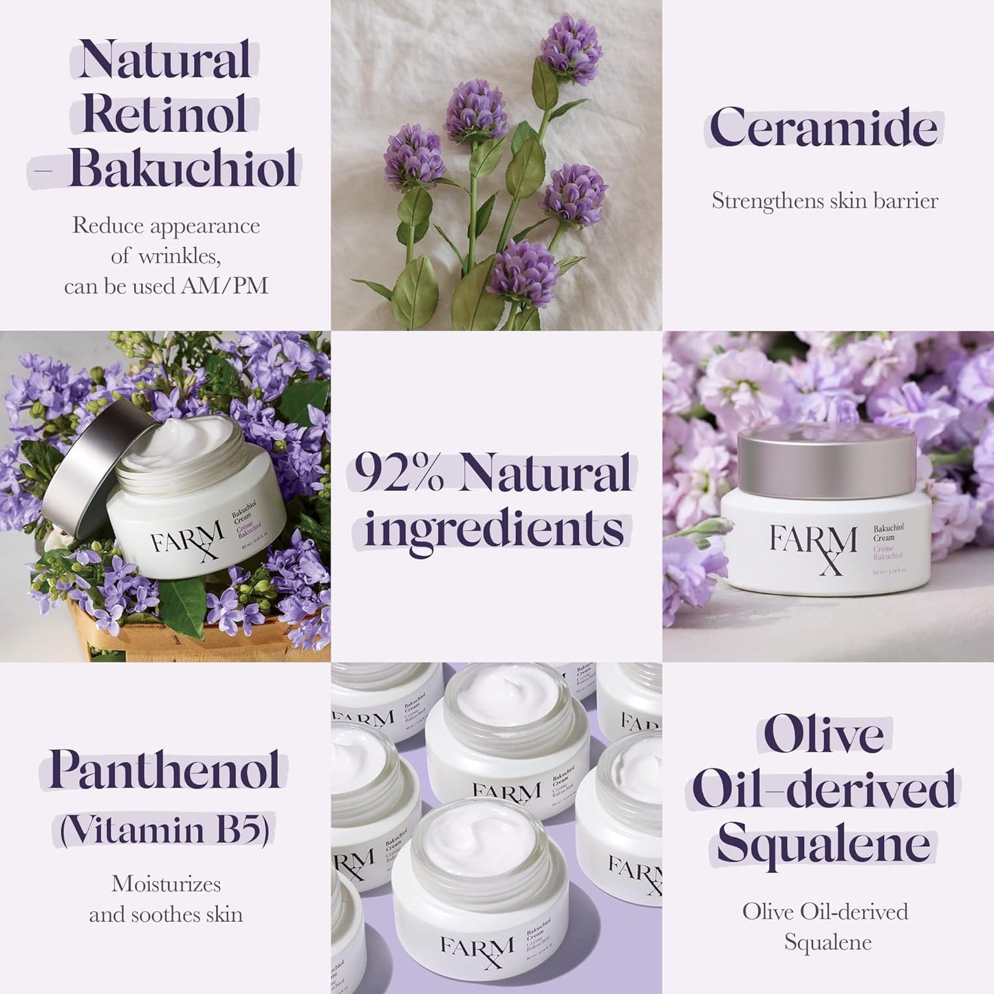 Farm Rx Bakuchiol Eye Cream - Vegan Revitalizing Cream to Reduce Dark Circles and Wrinkles Under and Around the Eyes, an Alternative to Retinol (30ml/1 fl oz) Clean Beauty