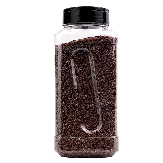 GranAroma Brown Flax Seeds, Baking, Egg Replacement, Linseeds (1.3 Pound)