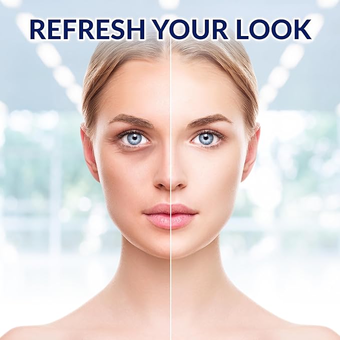 Stylia Under Eye Patches for Puffy Eyes and Dark Circles (20 Pairs) - 24k Gold Under Eye Mask with Vitamin C, Hyaluronic Acid, Pearl Extract - Eye Masks for Dark Circles and Puffiness