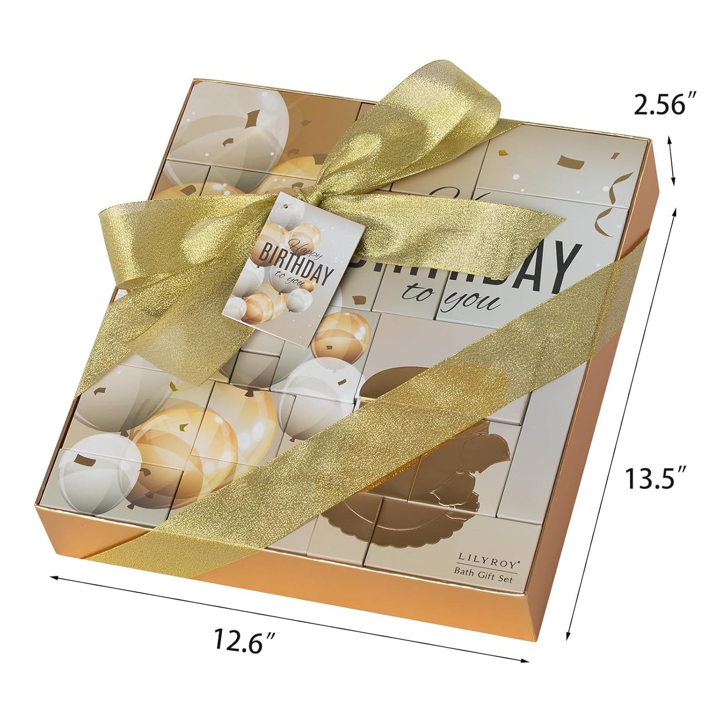 24Pcs Happy Birthday Gifts for Women Mom - Luxury Birthday Presents Spa Gift Set, Bath and Body Gift for Sister Girlfriend Wife Grandma with Necklace, Birthday Gift Set Idea for Women Female Friends