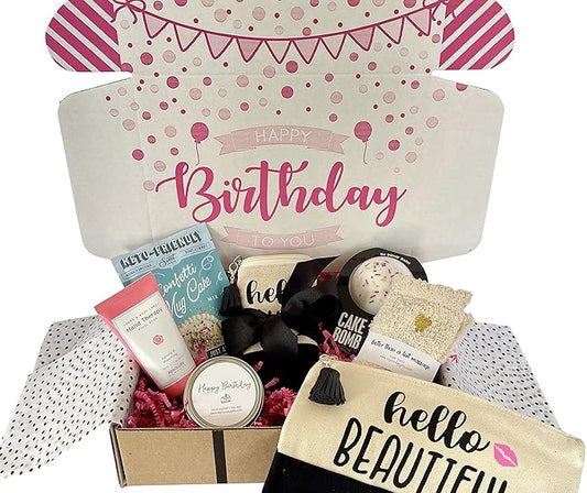 Women’s Birthday Gift Box Set 7 Unique Surprise Gifts For Wife, Aunt, Mom, Girlfriend, Sister from Hey, It's Your Day Gift Box Co.