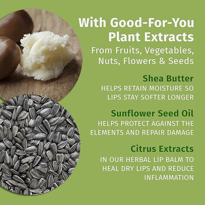 Hempz Holiday Lip Balm Trio Gift Set, Under the Mistletoe, Original Scent and Spun Sugar Vanilla Scent, Pack of 3