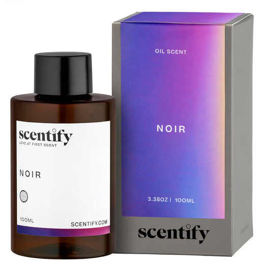 Scentify Noir Luxurious Relaxing Aroma Oil Refill
Scent for Oil Diffusers, Bergamot, Bay Leaf, Vetiver, Cedar, Musk Scents, Aromatherapy Diffuser Fragrance, 100ml, 3.38 oz
