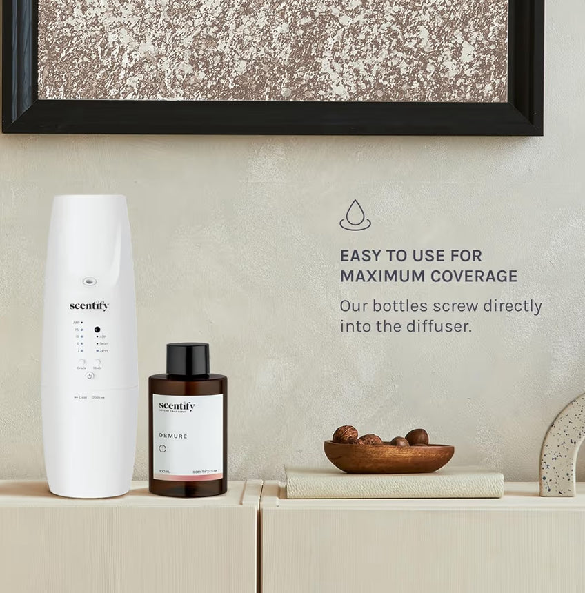 Scentify Demure Aroma Oil Refill Relaxing 100ml 3.38oz
Aromatherapy, for Oil Diffusers, Luxurious, Fragrance, Scent