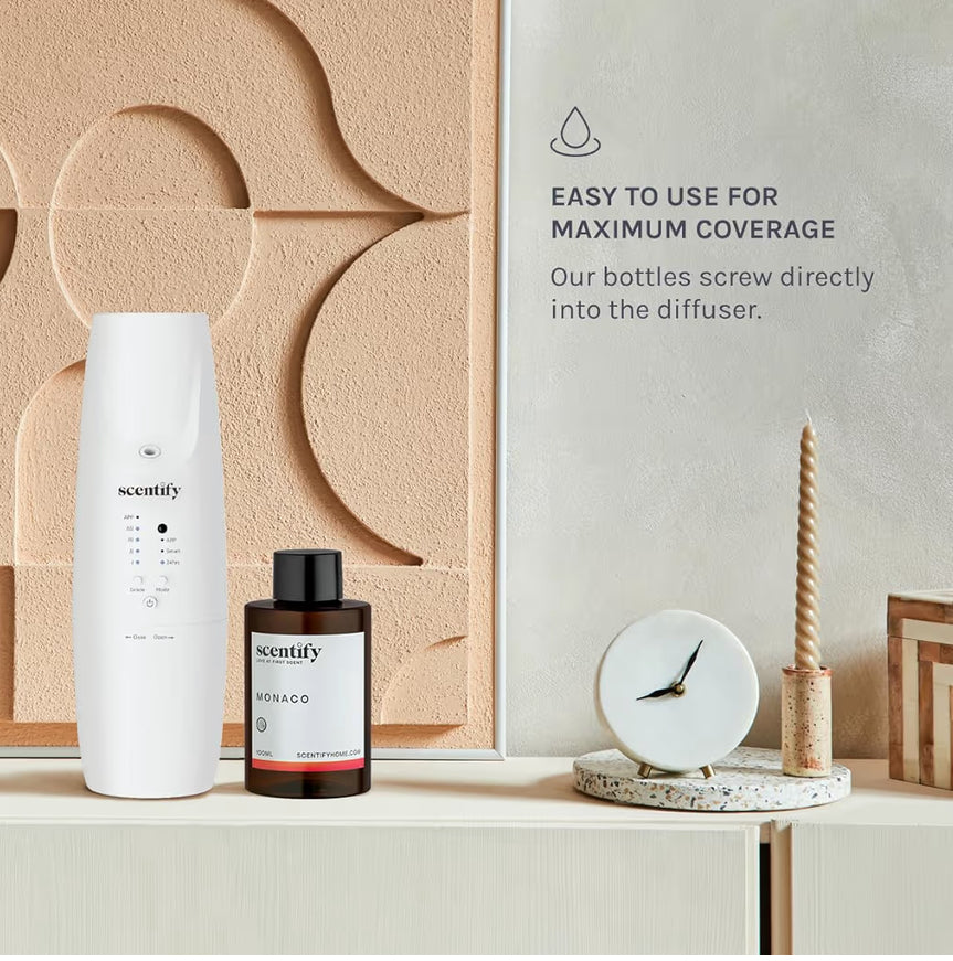 Scentify Monaco Luxurious Relaxing Aroma Oil Refill Scent for Oil Diffusers Aromatherapy Diffuser Fragrance
Saffron, Jasmine, Amber, Cedar Scents, 100ml, 3.38 oz