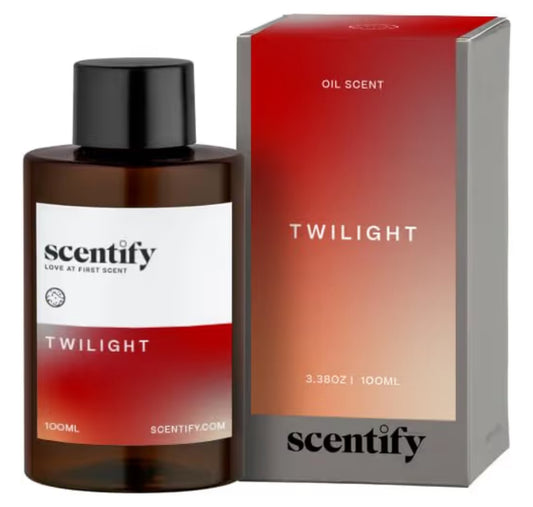 Scentify Holiday Twilight Aroma Oil Christmas Refill Scent for Oil Diffusers - Apple, Spice, Clove, Citrus - Luxurious Relaxing Aromatherapy Fragrance 100ml, 3.38oz