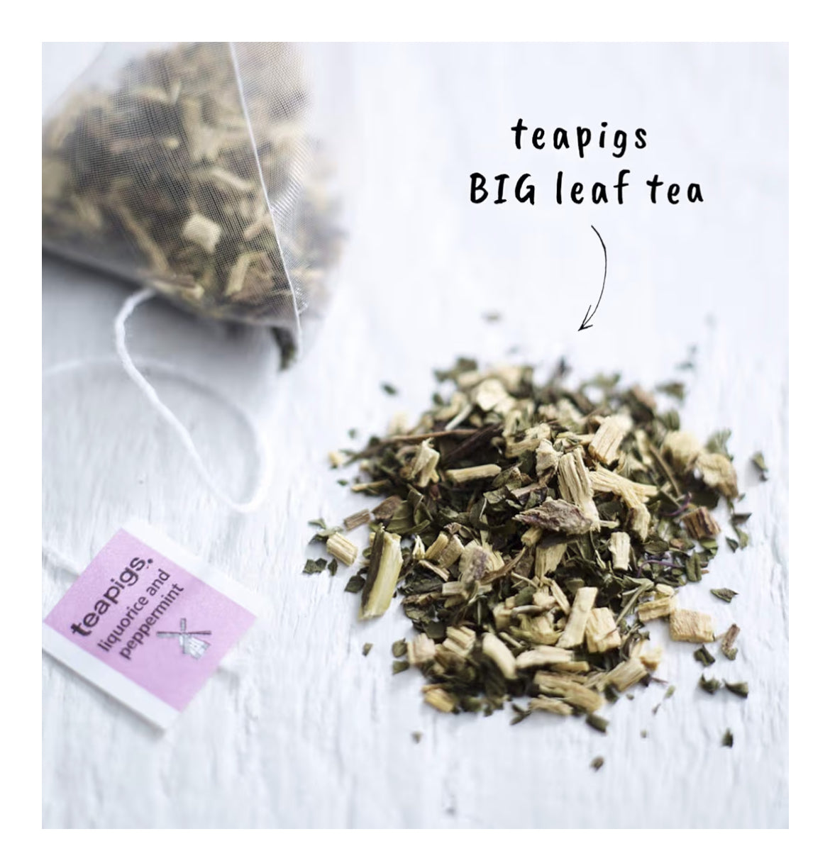 teapigs Liquorice and Peppermint Tea Bags Made With Whole Leaves, 50 Count, Sweet, liquorice, mint