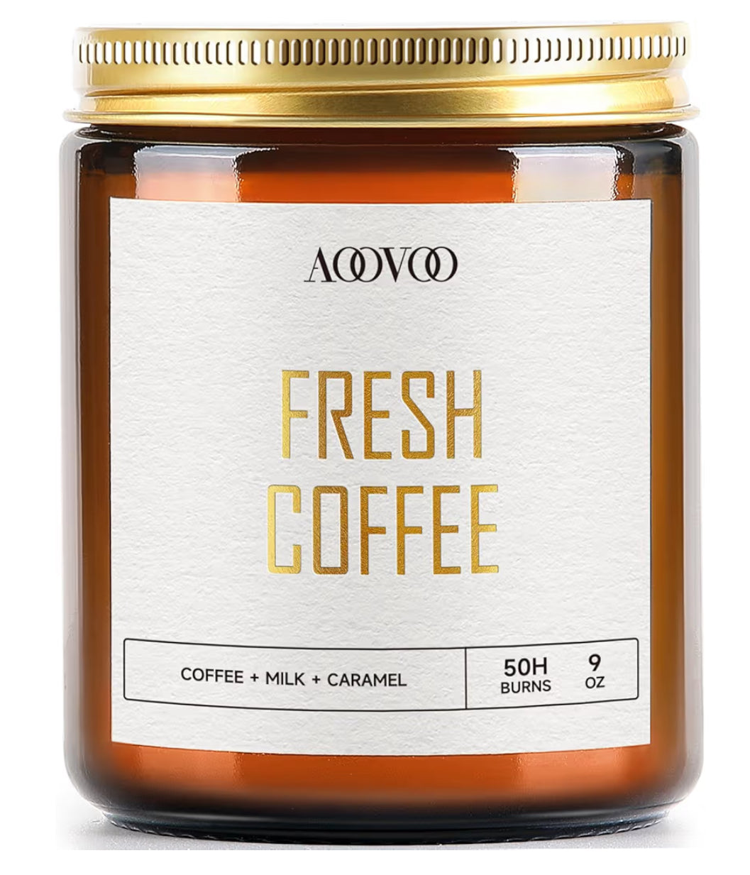 AOOVOO Fresh Coffee Candles - 9 oz Scented Candles, Aromatherapy Candle, Soy Candle for Home Scented