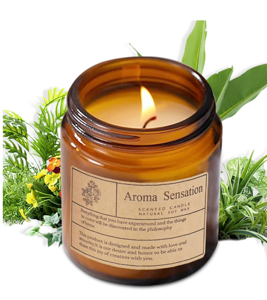 Organic Soy Candles - Fall Scented, Misty Forest 7oz