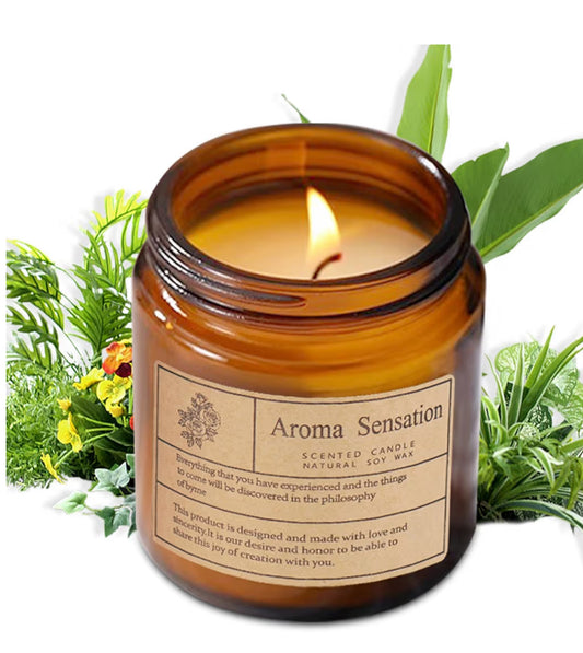 Organic Soy Candles - Fall Scented, Misty Forest 7oz