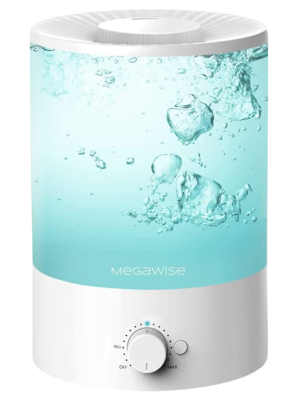 MegaWise Topfill 7-colour Night light humidifier for Kid bedroom with 3.5L Large Capacity, No leakage Design Fine Mist Output Auto Shutoff, Essential Oil Safe Tank