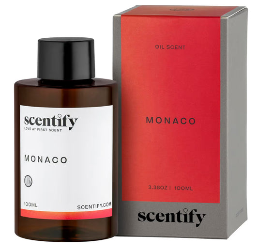 Scentify Monaco Luxurious Relaxing Aroma Oil Refill Scent for Oil Diffusers Aromatherapy Diffuser Fragrance
Saffron, Jasmine, Amber, Cedar Scents, 100ml, 3.38 oz